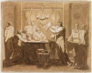 Infante Pirro davanti a Glaucia